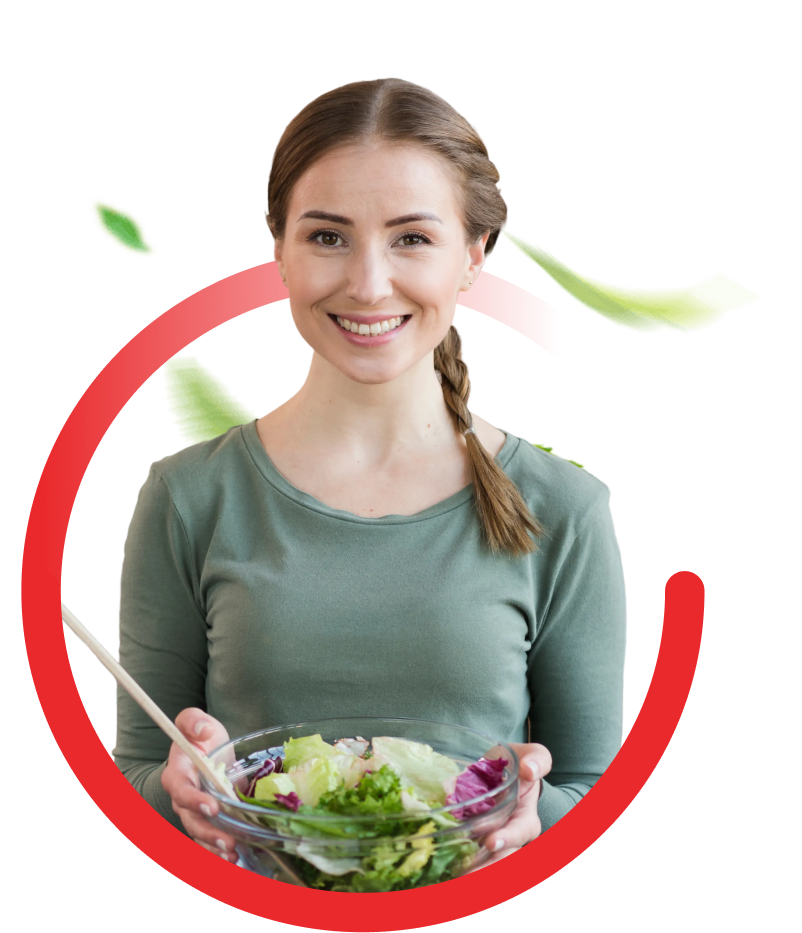 Fresh salad and wellness